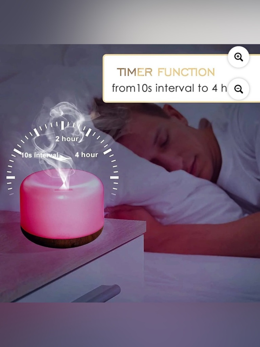 NEW NOBRAND Electronic Ultrasonic Light Changing Oil Diffuser Humidifier 300 ML - Picture 4 of 16